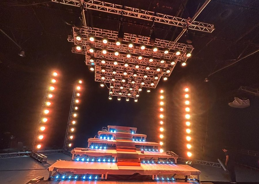 Equipamento de iluminação para produção